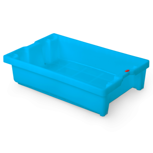 Caja para pescado con drenaje 600x400