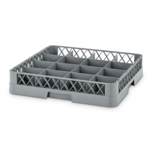 Dishwasher rack for 16 glass